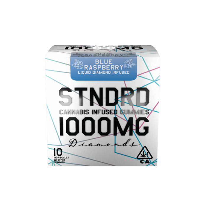 STNDRD - Gummy - 1000 mg - Liquid Diamond - Sativa - Blue Raspberry - (Pk 1) ($50.00 ea.)