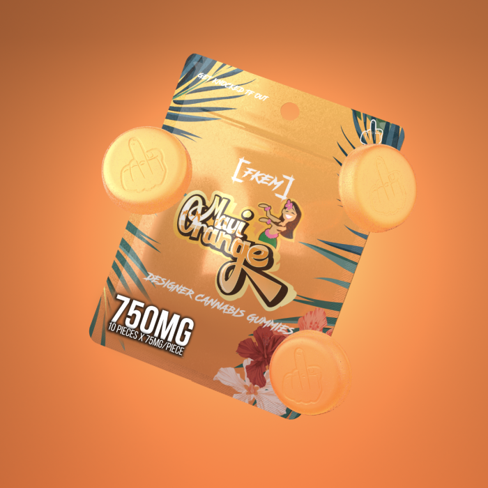 FKEM / Gummy  750 mg / Maui Orange / SATIVA / pk  1