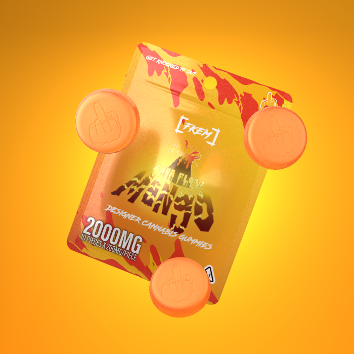 FKEM / Gummy 2000 mg / Lava Flow Mango / INDICA / pk 1