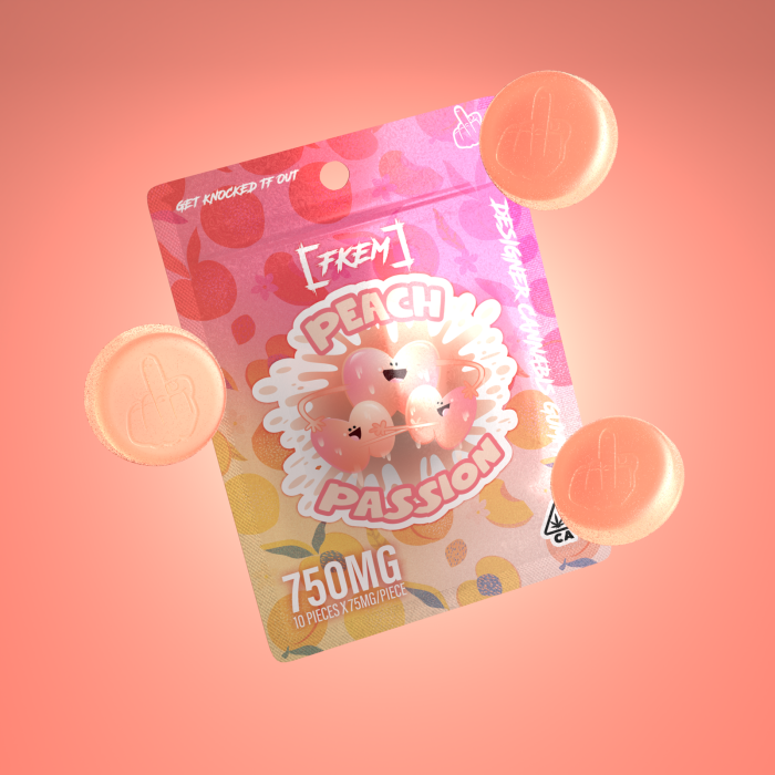 FKEM / Gummy  750 mg / Peach Passion / SATIVA / pk 1