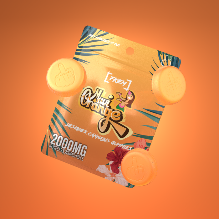 FKEM  / Gummy 2000 mg / Maui Orange / SATIVA / pk 1