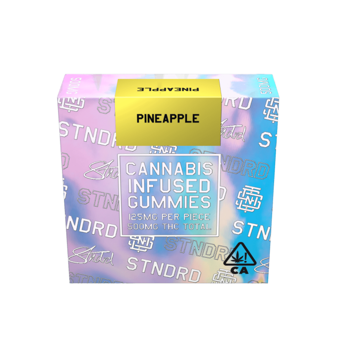STNDRD - Gummy  500 mg - Sativa - Pineapple - (Pk 1)