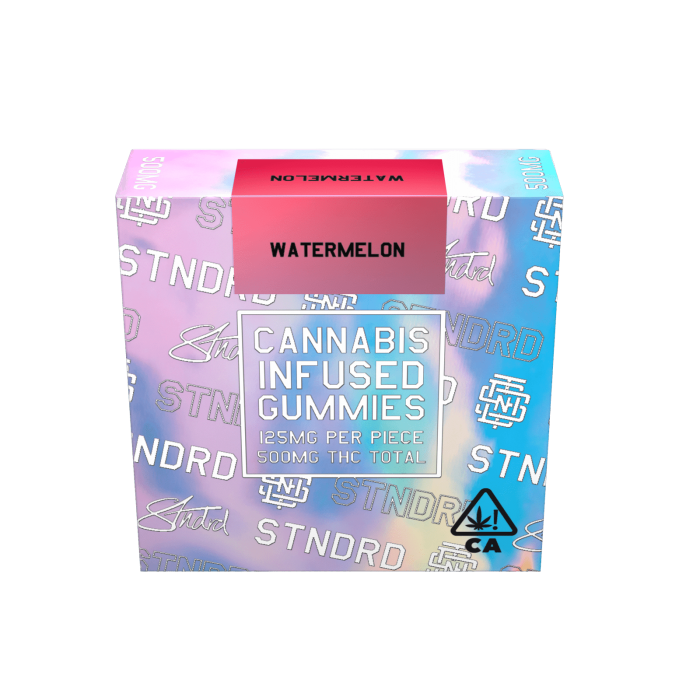 STNDRD - Gummy  500 mg - Indica - Watermelon - (Pk 1)