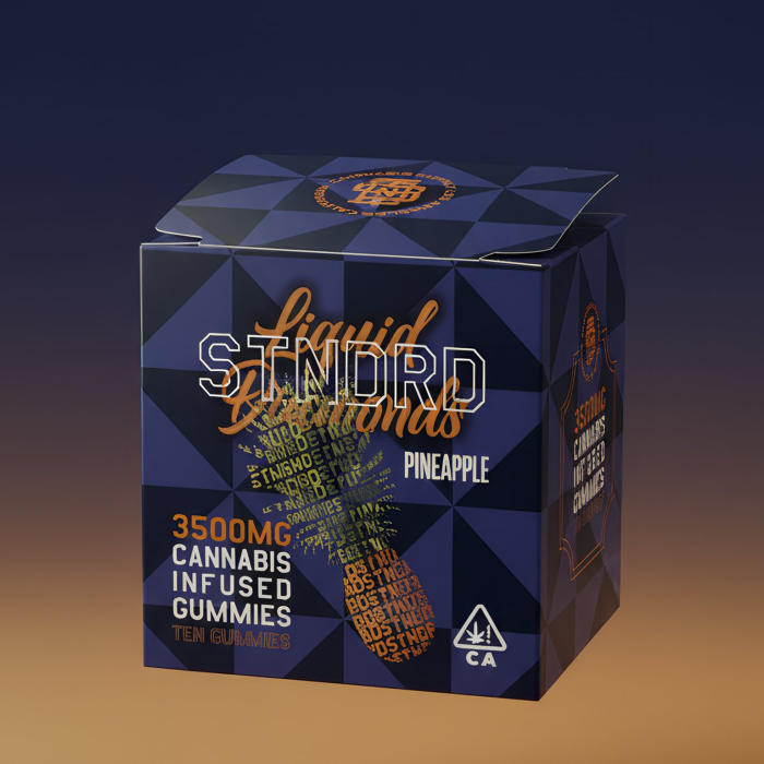 STNDRD - Gummy - 3500 mg - Liquid Diamond - Indica- Pineapple - (Pk 1) ($45 ea.)